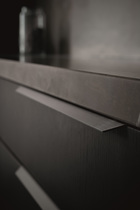 Furnipart - Blaze 2 - greb i aluminium Børstet antracit CC2x160mm L350mm B